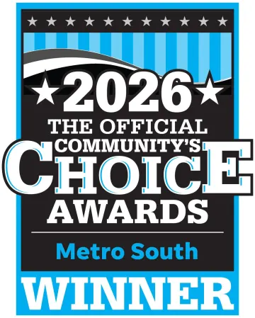 2026 Community's Choice Awards Metro South Winner badge